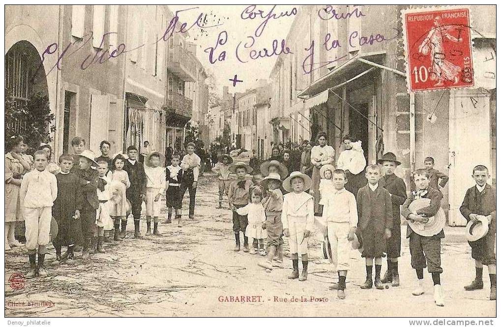 40/ GABARRET / RUE DE LA POSTE - Gabarret