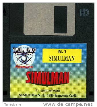 X SIMULMAN SIMULMONDO N.1 ADVENTURE    DISCO 3.5 - Discos 3.5