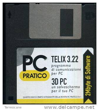 X PC PRATICO TELIX 3.22 3D PC     DISCO 3.5 - Disks 3.5