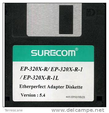 SURECOM EP320 ETHERPERFECT ADAPTER DISKETTE 5.4  DISCO 3.5 - 3.5 Disks