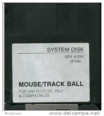 X SYSTEM DISK 8.20 MOUSE TRACK BALL IBM PC XT AT PS2 & COMPATIBLES  DISCO 3.5 - Dischetti 3.5