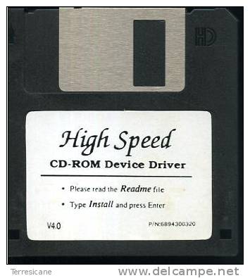 HIGH SPEED CD ROM DEVICE DRIVER  DISCO 3.5 - Dischetti 3.5