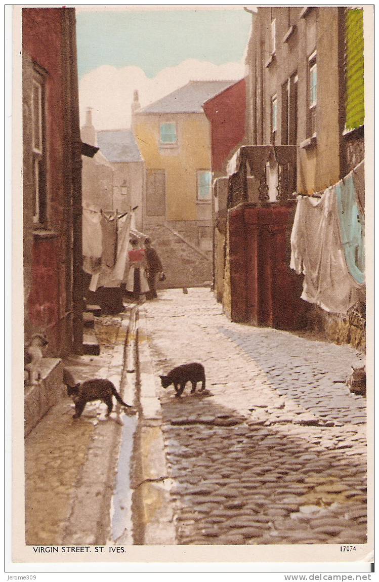 ROYAUME-UNI - ANGLETERRE - ST. IVES - CPA - N°17074 - St Ives, Virgin Street - St.Ives