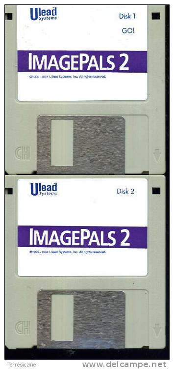 X ULEAD IMAGEPALS 2   2 DISCHI DA 3.5 - Discos 3.5