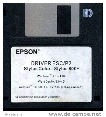 EPSON DRIVER ESC/P2 STYLUS COLOR STYLUS 800+ WIN WORDDOS AUTOCAD  DISCO 3.5 - 3.5''-Disketten