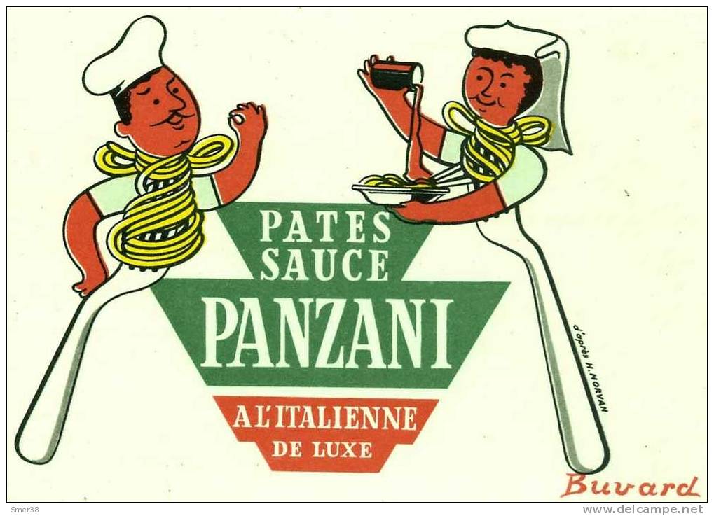 Buvard - Pates Sauce Panzani - Lebensmittel