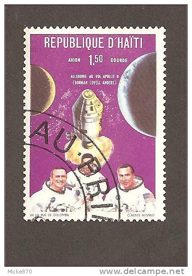 Haiti Poste Aérienne N°439 Oblitéré Apollo 8 - Haïti