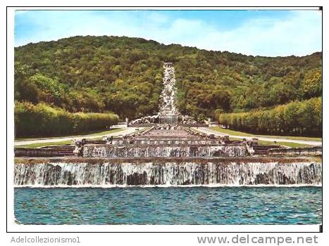 36264)cartolina Illustratoria Caserta - Parco Reale , La Grande Cascata - Caserta