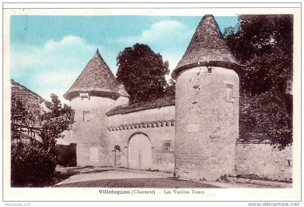 16 - VILLEFAGNAN - "Les Vieilles Tours " - Edit.: Chauvaud, V Illefagnan - Villefagnan
