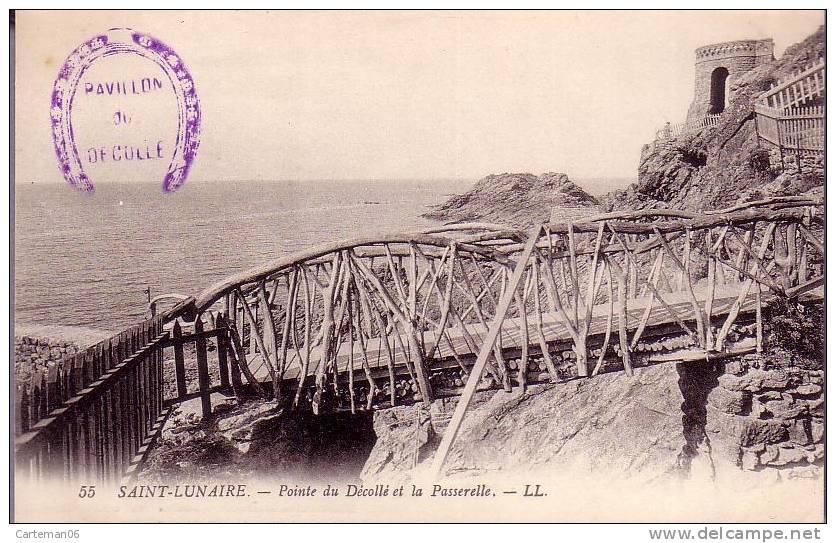 35 - Saint-Lunaire - Pointe Du Decollé Et La Passerelle - Editeur: LL N° 55 - Saint-Lunaire