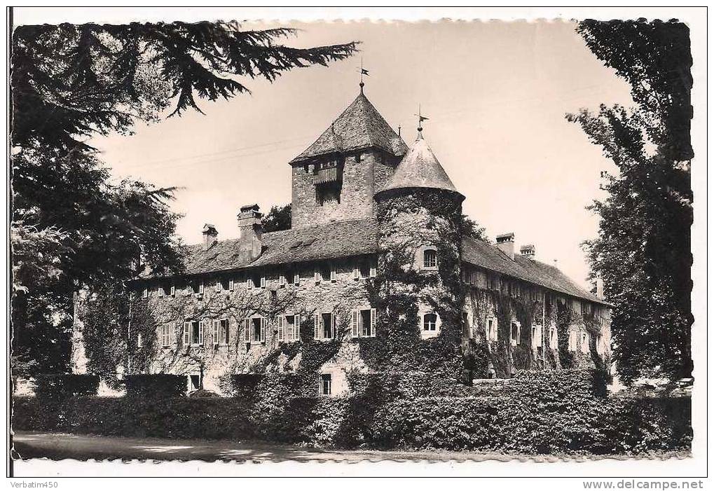 74..SCIEZ..LE CHATEAU DE LA COUDREE..1960..CACHET EXAGONALE - Sciez