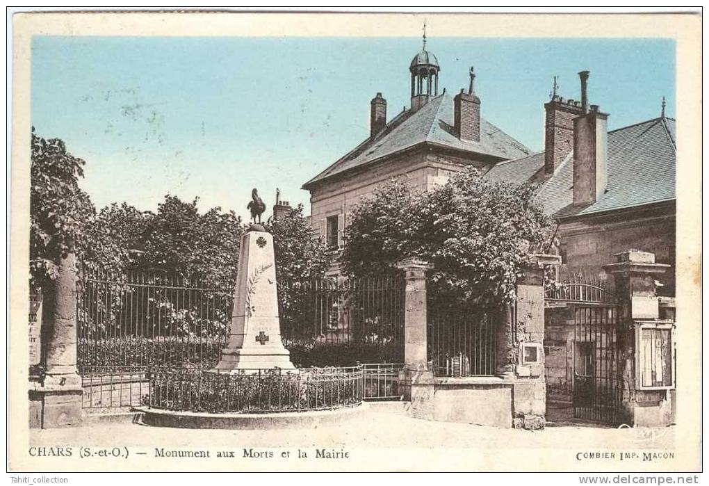 CHARS - Monument Aux Morts Et La Mairie - Chars