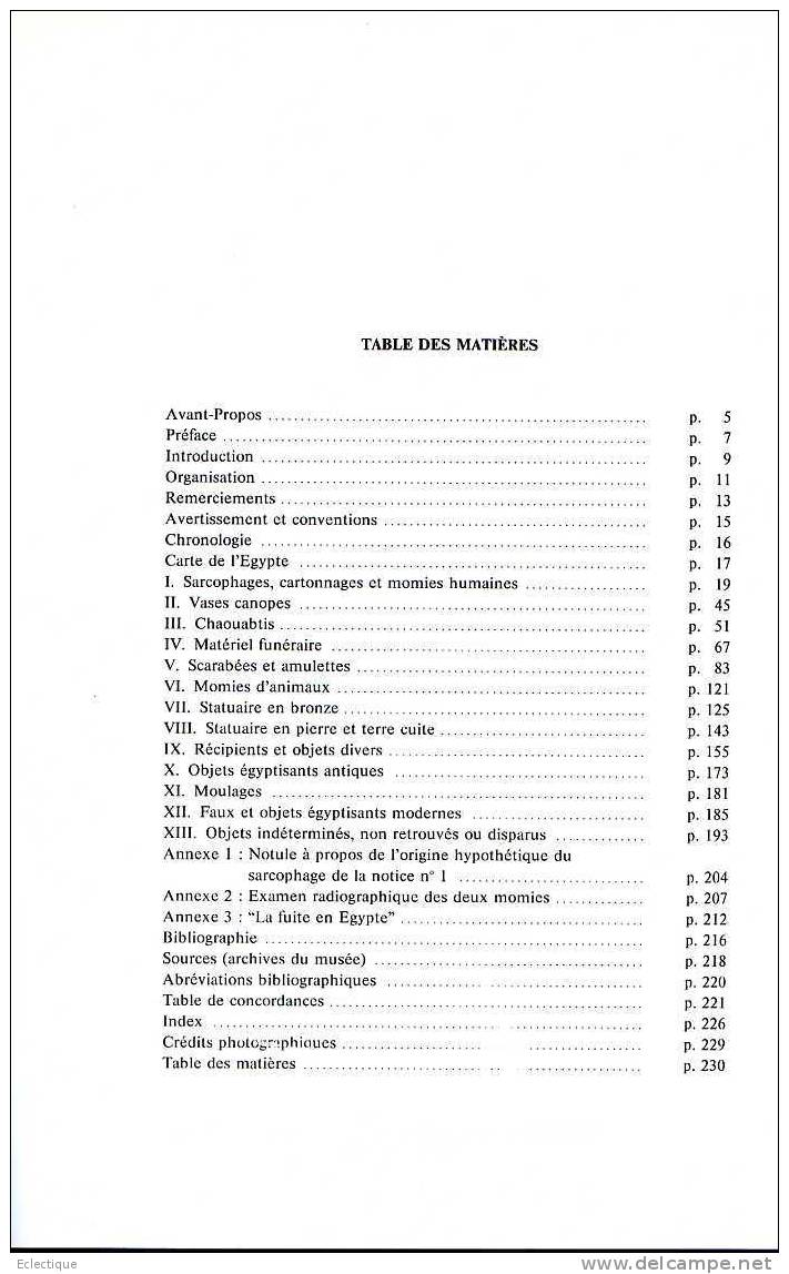 Loin Du Sable Collections égyptiennes Du Musée Des Bx-Arts Et D'Archéologie De Besançon 1990 - Archéologie