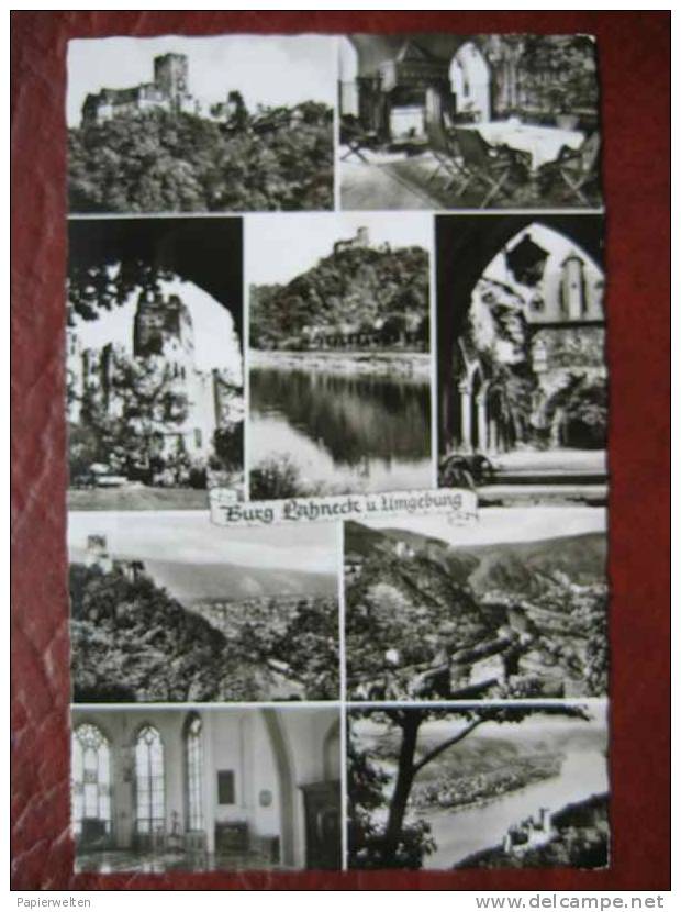Lahnstein - Mehrbildkarte Burg Lahneck - Lahnstein