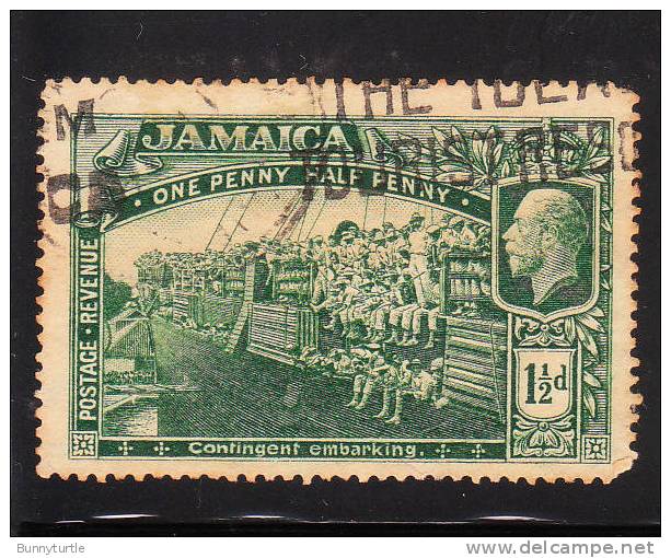 Jamaica 1921-23 KG WWI Overseas Duty 1 1/2p Used - Jamaique (1962-...)