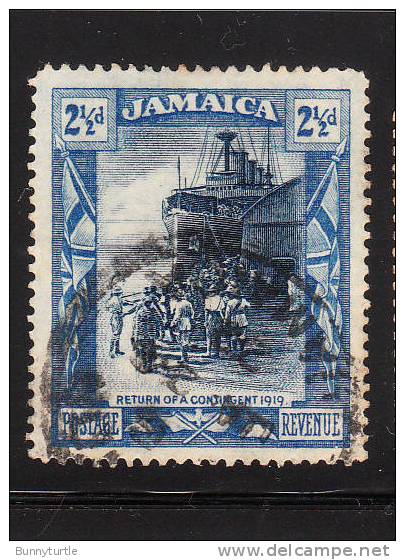 Jamaica 1921-23 KG Return Of Overseas Contingent 1919 2 1/2p Used - Giamaica (1962-...)