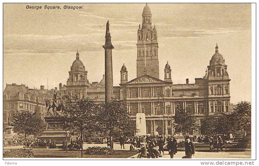 GLASGOW, George Squars , ( Inglaterra) ,post Card, , Carte Postale, Postal - Lanarkshire / Glasgow