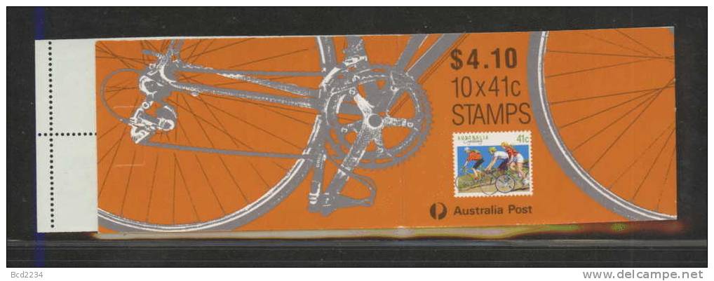 AUSTRALIA 1989 $4.10 CYCLING BOOKLET Sports Bikes Bicycles Riding - Ciclismo