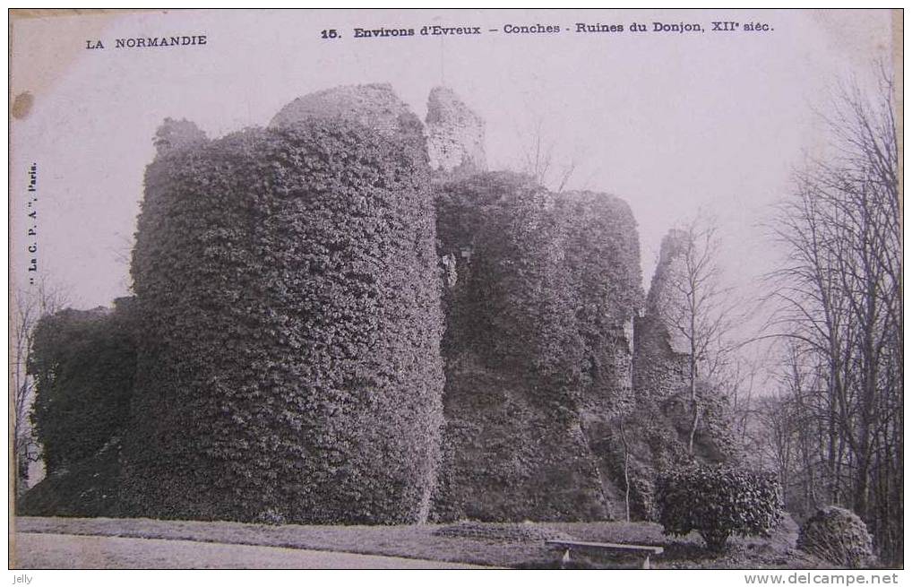 CONCHES -  La Normandie - Environs D´Evreux - Conches - Ruines Du Donjon XIIè Sièc. - Conches-en-Ouche