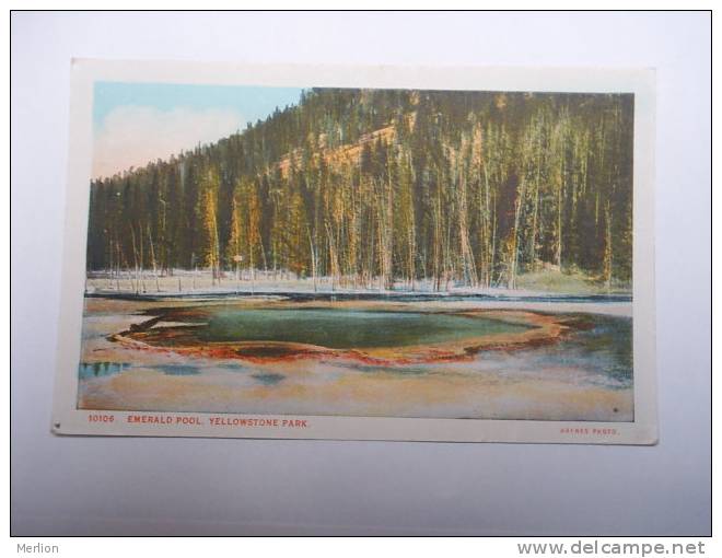 US -WY- Yellowstone Park - Emerald Pool   Ca  1910's - VF  -  D64655 - Yellowstone