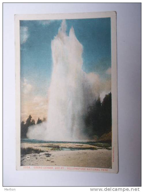 US -WY- Yellowstone Park - Grand Geyser  Ca  1910's - VF  -  D64662 - Yellowstone