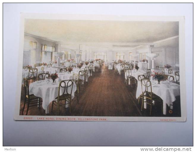 US -WY- Yellowstone Park -Lake Hotel- Dining Room      Ca  1910's - VF  -  D64690 - Yellowstone