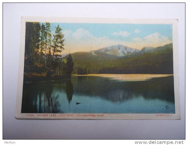 US -WY- Yellowstone Park - Sylvan Lake -Cody Road  Ca  1910's - VF  -  D64695 - Yellowstone