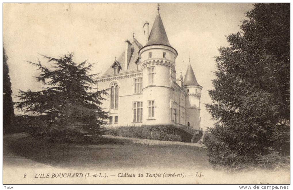 L'ILE BOUCHARD CHATEAU DU TEMPLE NORD EST - L'Île-Bouchard