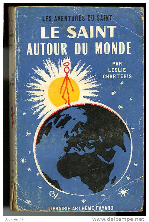 {69846} L Charteris Le Saint ; Arthème Fayard N°57. EO (Fr) 1959. " Le Saint Autour Du Monde ". - Arthème Fayard - Le Saint