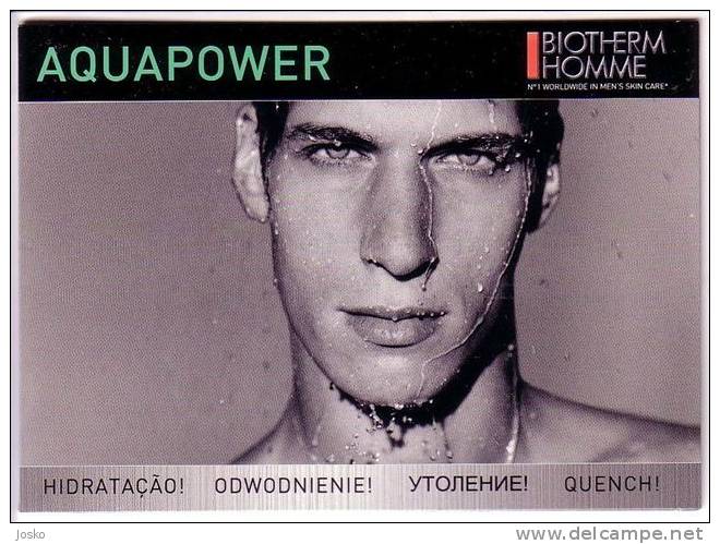 AQUAPOWER - Double Perfume Card * Parfum Perfumee Profumo Perfumees Perfumes * Soin Oligo-Thermal Ultra Hydratant - Modern (from 1961)