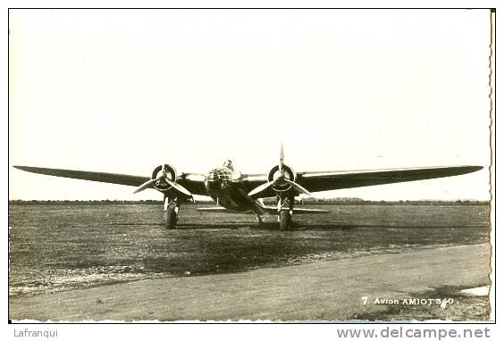 AVIATION- Ref No 301- Aviation Militaire -  Avion Amiot 340- Carte Bon Etat - - 1946-....: Moderne