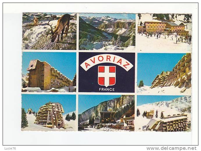 AVORIAZ  -  8 Vues :  Rennes, Châlet  Lecrot Au Chien, Vallée Des Ardoisières, Roc D'Enfer, Snack Bar Du Pas Du Lac..... - Avoriaz