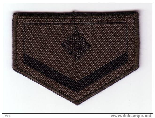 CROATIAN ARMY - LANCE CORPORAL ( Croatia Army Rank ) Eniente Leutnant Tenente Luitenant Grade Militaire Grado Militar - Escudos En Tela