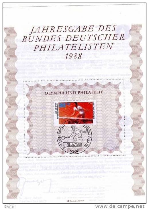 5 Ersttags-Blocks Mit SST Aus Jahresgabe 1985-1989 BRD 91€ Blocchi Bloque Hoja Hb Bloc M/s Sheet FDC Document Bf Germany - Other & Unclassified