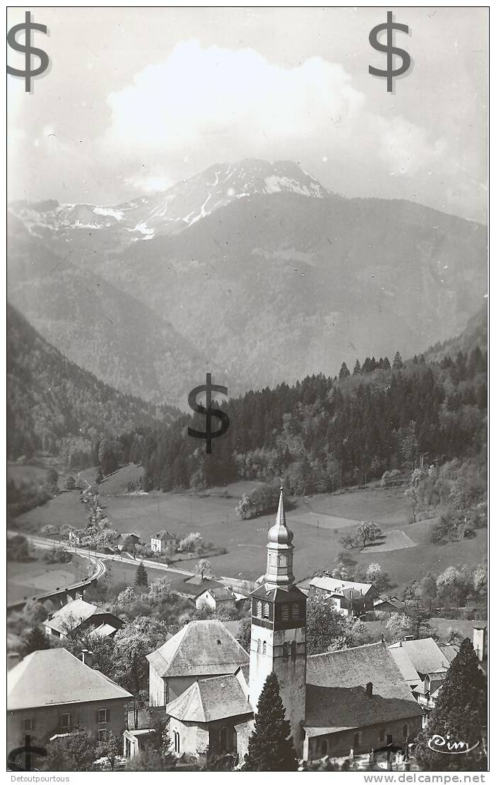 MIEUSSY Haute Savoie 74 : Clocher Village Et Le Môle 1952 - Mieussy