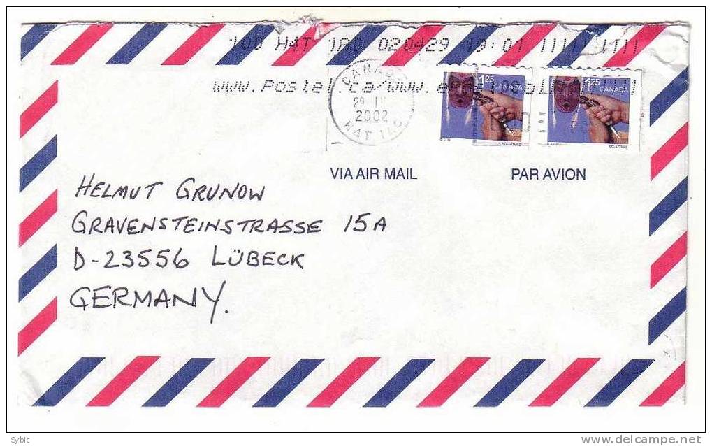 CANADA - Lettre  Vers L´Allemagne - 2002 - Lettres & Documents