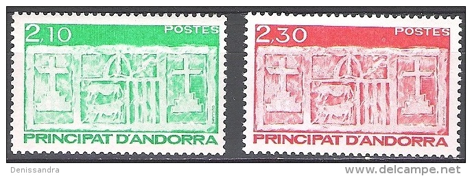 Andorre Français 1990 Yvert 390 - 391 Neuf ** Cote (2015) 2.70 Euro Ecu Primitif Des Vallées - Unused Stamps