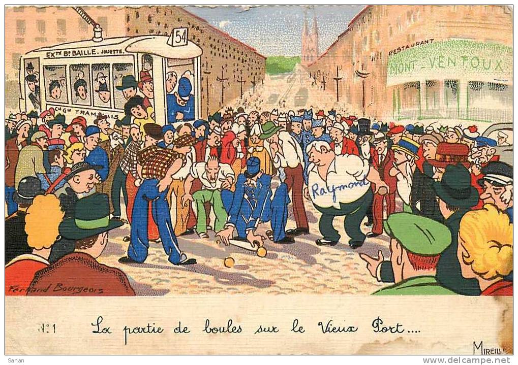 Illustration De FERNAND BOURGEOIS , Mireille N° 1 - Bourgeois
