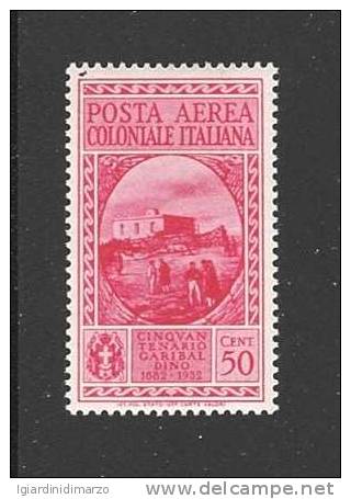 COLONIE ITALIANE - Emissioni Generali - 1932: Valore Da 50 C. Di P.A. Nuovo S.t.l. GARIBALDI - In Ottime Condizioni. - Algemene Uitgaven