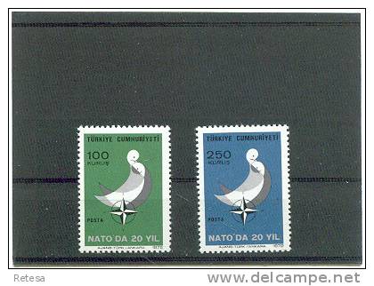 TURKIJE  20 JAAR  INTREDE O.T.A.N. 1972 ** - Unused Stamps