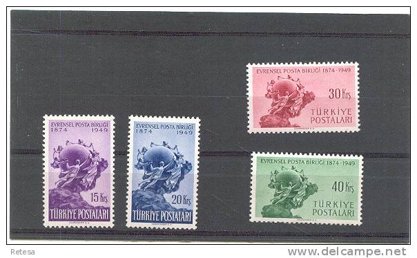TURKIJE  75 JAAR U.P.U. 1949 ** - Unused Stamps