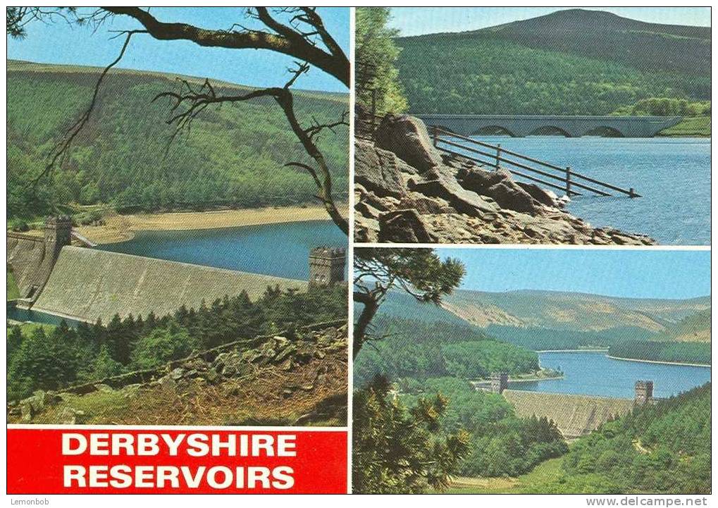 Britain United Kingdom - Derbyshire Reservoirs Postcard [P829] - Derbyshire