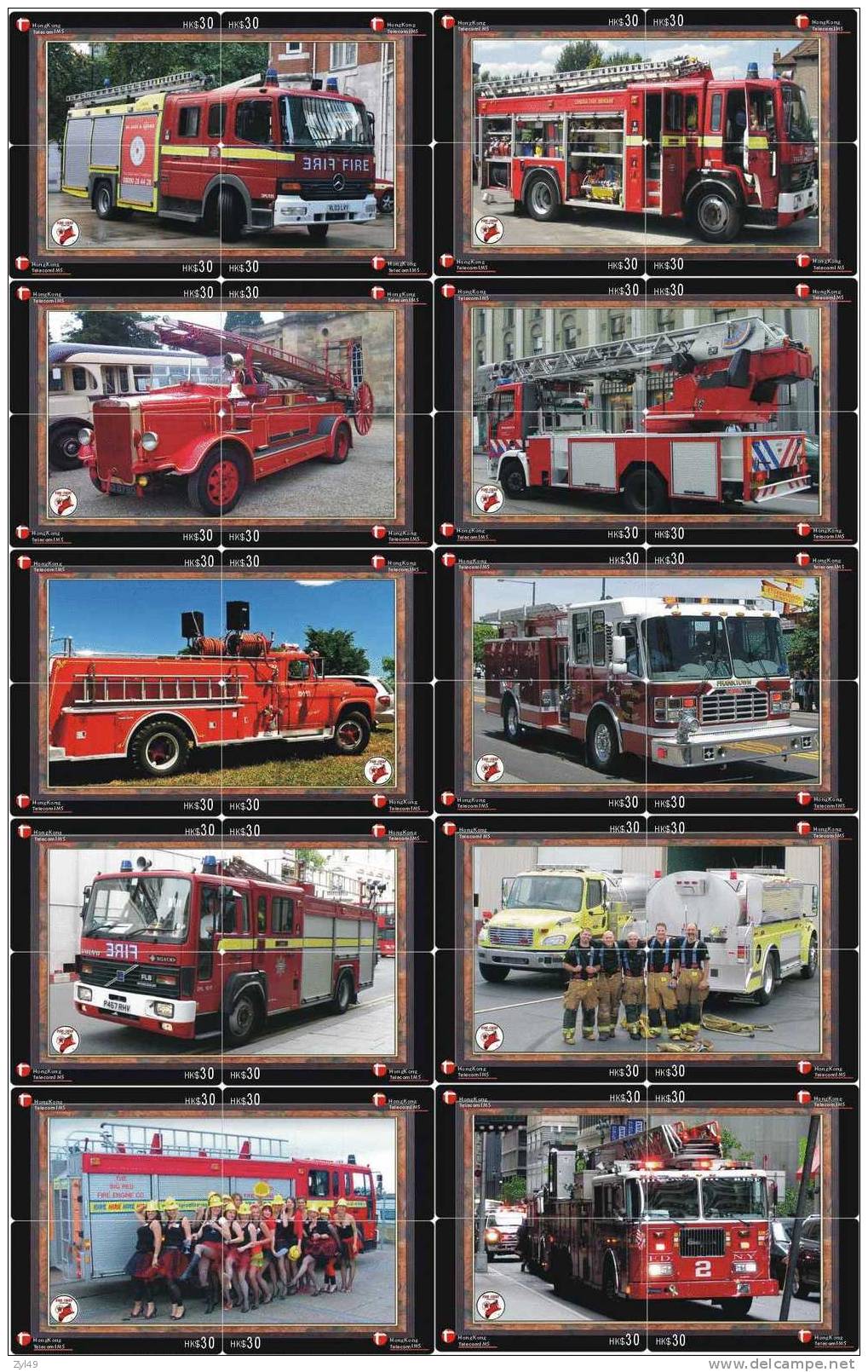 A04145 China Fire Engine Puzzle 40pcs - Firemen