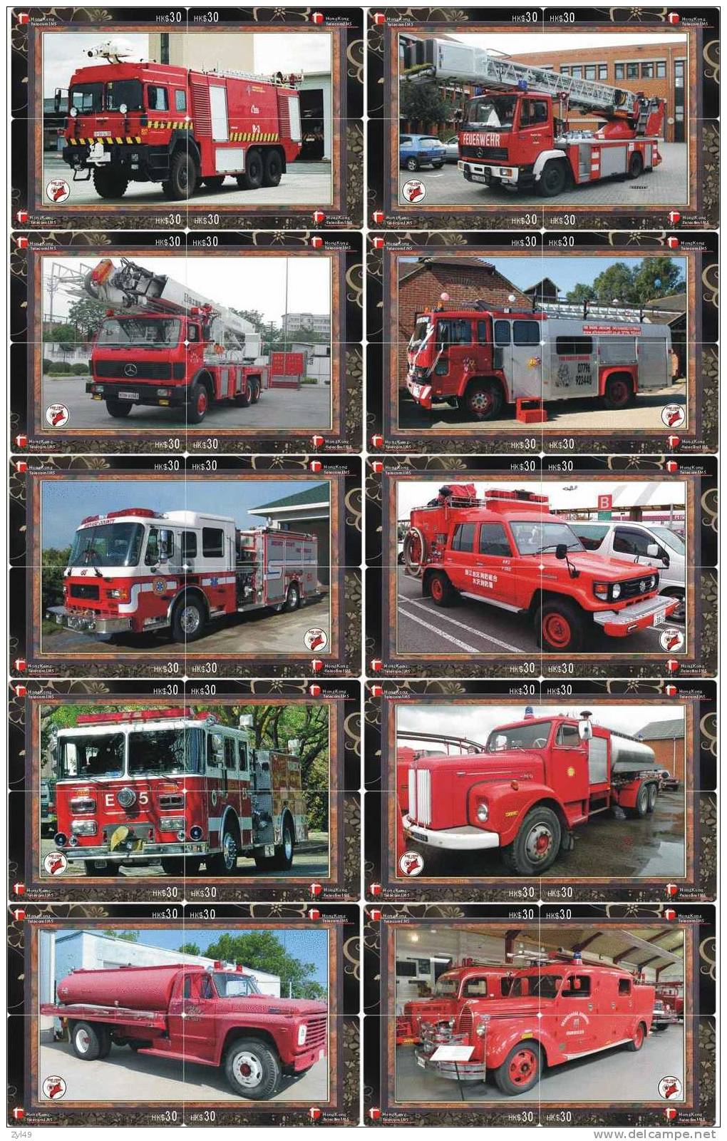 A04146 China Fire Engine Puzzle 40pcs - Firemen