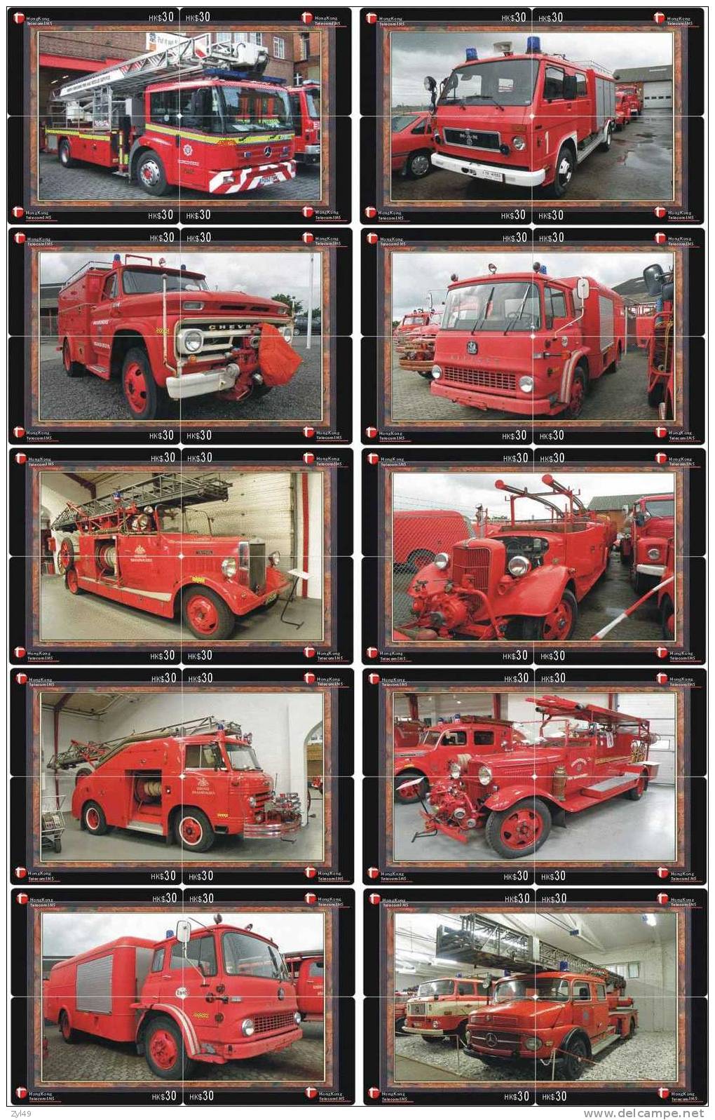 A04147 China Fire Engine Puzzle 40pcs - Brandweer