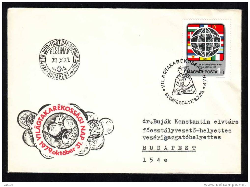 Conference OTP Drapeaux 1979 FDC Cover Hungary. - Sobres