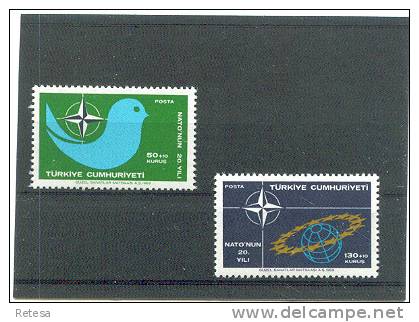 TURKIJE  20 JAAR  NATO 1969 ** - Unused Stamps