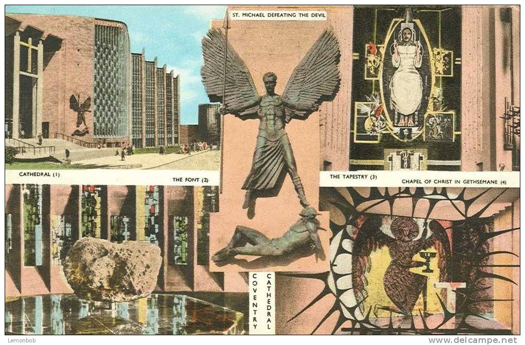 Britain United Kingdom - Coventry Cathedral 1950s Postcard [P845] - Coventry