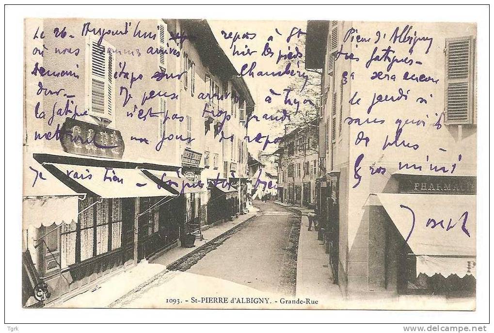 Saint Pierre D'albigny La Grande Rue + Café + Pharmacie - Saint Pierre D'Albigny
