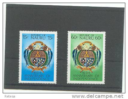 NAURU  10 JAAR REPUBLIEK  1978 ** - Nauru